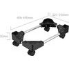 Orico CPB4 Adjustable Computer Stand With Wheels - Black -CPB4-BK-BP-Hu - (ORICO-CPB4-BK-BP-HU)