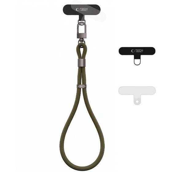Tech-Protect C11S Rope Wrist Strap For Phone - Dark Green - (30803-0)