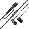 Hoco Wired Earphones With Microphone Jack 3,5 mm/ Usb C M119A black
