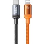 WK ������� �������� WDC-C19 USB-C To Lightning Pd 35W 1.2m �����-��������� - (WDC-C19 Black-Orange)