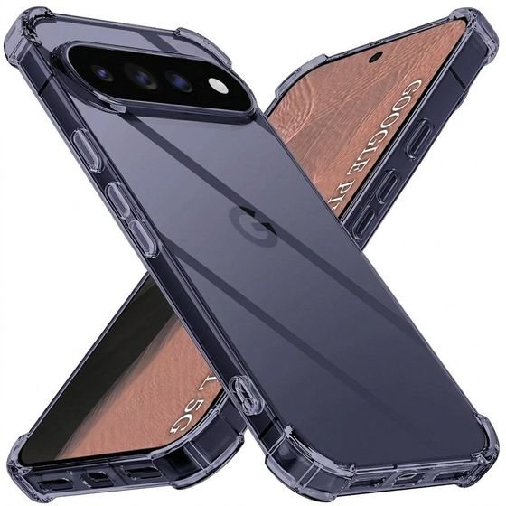 Techsuit - Shockproof Clear Silicone - Google Pixel 11 - Smoke Black
