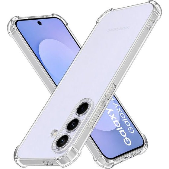 Techsuit - Shockproof Clear Silicone - Samsung Galaxy S26 Fe / S25 Fe - Clear
