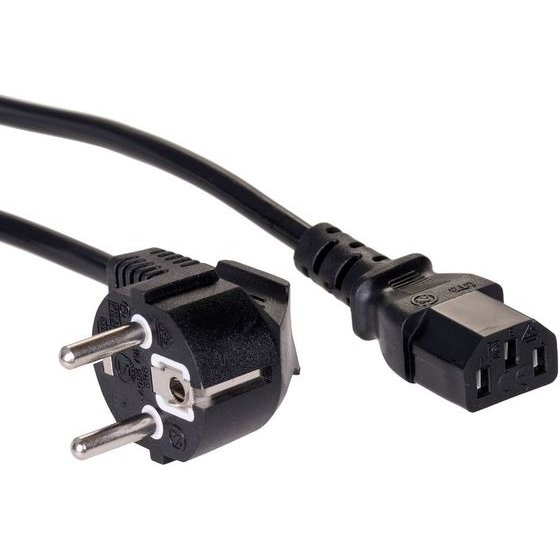 Akyga Power Cable Black 3 m CEE7/7 Iec C13 - (AK-PC-06A)