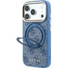 Guess Pu 4G Ring Stand Magsafe Case For Iphone 18 Pro Blue - (GUHMP18L6PS4RSCLB)