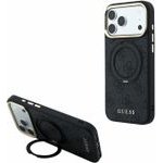 Guess Pu 4G Ring Stand Magsafe Case For Iphone 18 Pro Max Black - (GUHMP18X6PS4RSCLK)