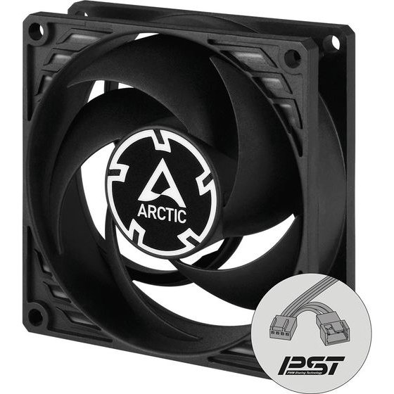 Arctic Fan 80mm P8 Pwm Pst Co - black/Black - 200-3000rPm - (ACFAN00151A)