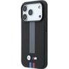 BMW Case M Quadrille Kevlar Anthracite & Tricolor Print Lines Magsafe For Iphone 18 Pro Black - (BMHMP18L25PUKRESK)