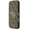 Guess Book 4G Metal Logo Case For Iphone 18 Pro Max / Iphone 17 Pro Max Brown - (GUBKP18X4GMGBR)