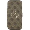 Guess Book 4G Metal Logo Case For Iphone 18 Pro Max / Iphone 17 Pro Max Brown - (GUBKP18X4GMGBR)