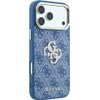 Guess Case 4G & Big Strass Logo For Iphone 18 Pro / Iphone 17 Pro Blue - (GUHCP18L6P4DSMLB)