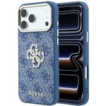 Guess Case 4G & Big Strass Logo For Iphone 18 Pro Max / Iphone 17 Pro Max Blue - (GUHCP18X6P4DSMLB)
