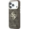 Guess Case 4G & Big Strass Logo For Iphone 18 Pro Max / Iphone 17 Pro Max Brown - (GUHCP18X6P4DSMLW)