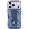 Guess Case 4G With Stripe Round And Classic Logos Magsafe For Iphone 18 Pro / Iphone 17 Pro Blue - (GUHMP18L6P4G4RCB)