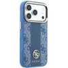 Guess Case 4G With Stripe Round And Classic Logos Magsafe For Iphone 18 Pro / Iphone 17 Pro Blue - (GUHMP18L6P4G4RCB)