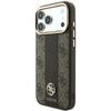 Guess Case 4G With Stripe Round And Classic Logos Magsafe For Iphone 18 Pro / Iphone 17 Pro Brown - (GUHMP18L6P4G4RCW)