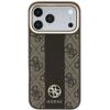 Guess Case 4G With Stripe Round And Classic Logos Magsafe For Iphone 18 Pro / Iphone 17 Pro Brown - (GUHMP18L6P4G4RCW)