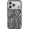 Guess Case Iml Zebra Glitter Triangle Logo Magsafe For Iphone 18 Pro / Iphone 17 Pro Silver - (GUHMP18L6HZPGTLS)