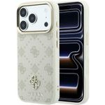 Guess Case Peony 4G Small Logo Magsafe For Iphone 18 Pro Max / Iphone 17 Pro Max Beige - (GUHMP18X6PGS4NPE)