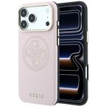 Guess Case Perforated 4G Gold Logo Magsafe For Iphone 18 Pro / 17 Pro Pink - (GUHMP18L6PS4SRGP)