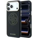 Guess Case Perforated 4G Gold Logo Magsafe For Iphone 18 Pro Max / 17 Pro Max Black - (GUHMP18X6PS4SRGK)