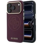 Guess Case Perforated 4G Gold Logo Magsafe For Iphone 18 Pro Max / 17 Pro Max Burgundy - (GUHMP18X6PS4SRGU)