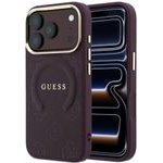 Guess Case Saffiano Peony & Ring Magsafe For Iphone 18 Pro / 17 Pro Burgundy - (GUHMP18LPSAMSECU)