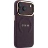 Guess Case Saffiano Peony & Ring Magsafe For Iphone 18 Pro / 17 Pro Burgundy - (GUHMP18LPSAMSECU)
