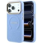 Guess Case Saffiano Peony & Ring Magsafe For Iphone 18 Pro / 17 Pro Light Blue - (GUHMP18LPSAMSECB)