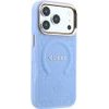 Guess Case Saffiano Peony & Ring Magsafe For Iphone 18 Pro / 17 Pro Light Blue - (GUHMP18LPSAMSECB)