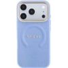 Guess Case Saffiano Peony & Ring Magsafe For Iphone 18 Pro Max / 17 Pro Max Light Blue - (GUHMP18XPSAMSECB)