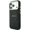 Guess Case Saffiano Peony & Ring Magsafe For Iphone 18 Pro Max / Iphone 17 Pro Max Black - (GUHMP18XPSAMSECK)