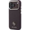 Guess Case Saffiano Small 4G & Classic Logo Magsafe For Iphone 18 Pro / 17 Pro Burgundy - (GUHMP18L6PSA4DMU)