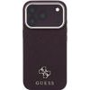 Guess Case Saffiano Small 4G & Classic Logo Magsafe For Iphone 18 Pro / 17 Pro Burgundy - (GUHMP18L6PSA4DMU)