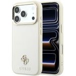 Guess Case Saffiano Small 4G & Classic Logo Magsafe For Iphone 18 Pro Max / 17 Pro Max Beige - (GUHMP18X6PSA4DME)