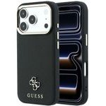 Guess Case Saffiano Small 4G & Classic Logo Magsafe For Iphone 18 Pro Max / 17 Pro Max Black - (GUHMP18X6PSA4DMK)