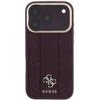 Guess Case Stripe Peony 4G Logo Magsafe For Iphone 18 Pro / 17 Pro Burgundy - (GUHMP18L6PGSU4EU)
