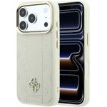Guess Case Stripe Peony 4G Logo Magsafe For Iphone 18 Pro Max/ Iphone 17 Pro Max Beige - (GUHMP18X6PGSU4EE)