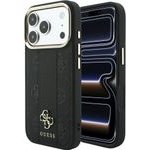 Guess Case Stripe Peony 4G Logo Magsafe For Iphone 18 Pro/ Iphone 17 Pro Black - (GUHMP18L6PGSU4EK)