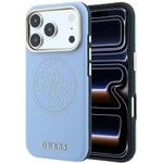 Guess Etui Perforated 4G Gold Logo Magsafe Do Iphone 18 Pro Max / 17 Pro Max Jasnoniebieski - (GUHMP18X6PS4SRGB)