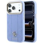 Guess Etui Stripe Peony 4G Logo Magsafe Do Iphone 18 Pro Max / 17 Pro Max Jasnoniebieski - (GUHMP18X6PGSU4EB)