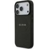 Guess Grained Gold Ring Magsafe Case For Iphone 18 Pro / Iphone 17 Pro Black - (GUHMP18LPGHSMMK)