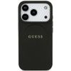 Guess Grained Gold Ring Magsafe Case For Iphone 18 Pro / Iphone 17 Pro Black - (GUHMP18LPGHSMMK)