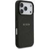 Guess Grained Gold Ring Magsafe Case For Iphone 18 Pro / Iphone 17 Pro Black - (GUHMP18LPGHSMMK)