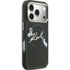 Karl Lagerfeld Script Logo Magsafe Case For Iphone 18 Pro / 17 Pro Black - (KLHMP18L5HKSCAK)