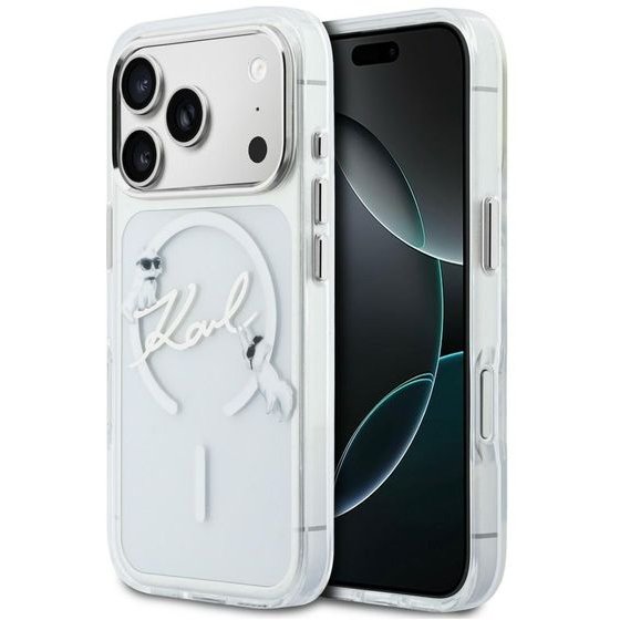 Karl Lagerfeld Script Logo Magsafe Case For Iphone 18 Pro Max / 17 Pro Max Clear - (KLHMP18X5HKSCAH)