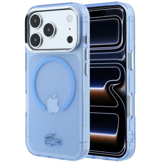 LACOSTE Case Iml Frosted Magsafe For Iphone 18 Pro / 17 Pro Blue - (LCHMP18L6UFRTLB)