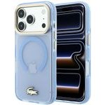 LACOSTE Etui Iml Shockproof Gold Logo Magsafe Do Iphone 18 Pro / 17 Pro Niebieski - (LCHMP18LUFWALB)