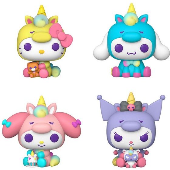 Funko Pop! 4-Pack: Hello Kitty And Friends - Hello Kitty, Cinnamoroll, My Melody, Kuromi Vinyl Figures