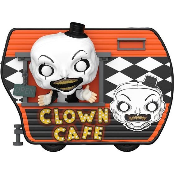 Funko Pop! Rides Super Deluxe: Terrifier - Artr With Clown Cafe #149 Vinyl Figure