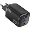 Blue Star Phone Charger Nano Gan 2x Usb C + Usb A QC4.0 Pd 3A 65W VT-335 black